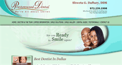 Desktop Screenshot of prestonwooddental.com